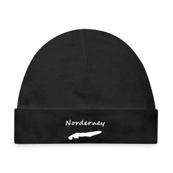 Norderney - Baby Premium Organic Mütze - Schwarz - Vorne