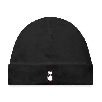 Papageitaucher Puffin Papageientaucher - Baby Premium Organic Mütze - Schwarz - Vorne
