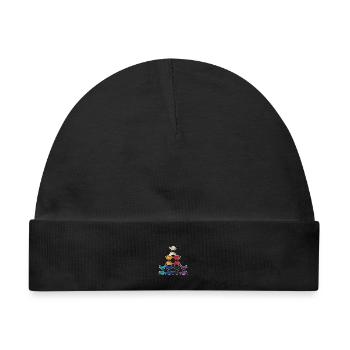 Furchtloser Diabolo Straßenjongleur - Baby Premium Organic Mütze - Schwarz - Vorne