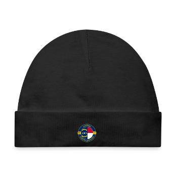 Durham North Carolina Flagge USA Souvenir Abzeichen - Baby Premium Organic Mütze - Schwarz - Vorne
