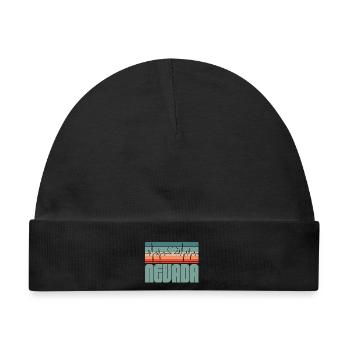 Retro Nevada USA Staat Amerika Nevadan Carson City - Baby Premium Organic Mütze - Schwarz - Vorne