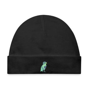 Puffin Island Papageitaucher Iceland Aurora - Baby Premium Organic Mütze - Schwarz - Vorne