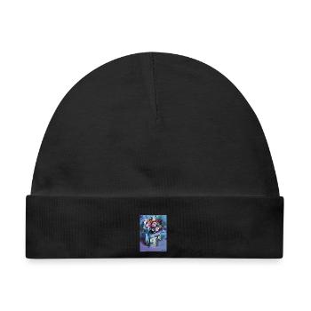 Bunter Pony - Baby Premium Organic Mütze - Schwarz - Vorne