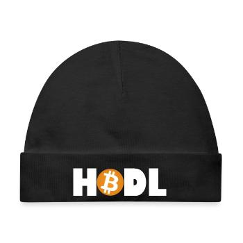 Bitcoin HODL-Modus: Aktiviert - Baby Premium Organic Mütze - Schwarz - Vorne