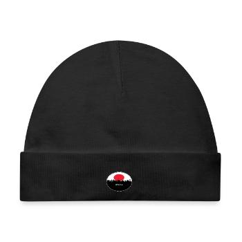 Kyoto-Japan-Flaggen-Skyline-Schattenbild-Reise - Baby Premium Organic Mütze - Schwarz - Vorne