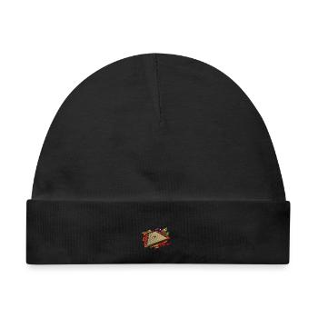 Klingendes Hackbrett Volksmusik - Baby Premium Organic Mütze - Schwarz - Vorne