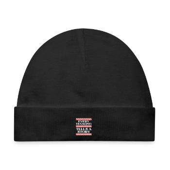 Diamantmalerei Handwerkszeug Diamantmaler - Baby Premium Organic Mütze - Schwarz - Vorne