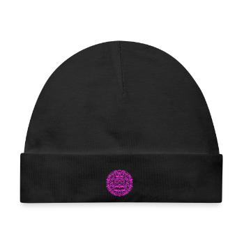 Techno Music Logo - Baby Premium Organic Mütze - Schwarz - Vorne