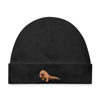 Pangolin Schuppentier bedrohte Tierart Pholidota - Baby Premium Organic Mütze - Schwarz - Vorne