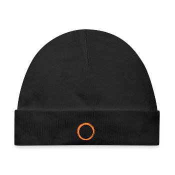 Kreis Symbol - Baby Premium Organic Mütze - Schwarz - Vorne