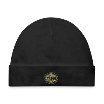 Marcus - Baby Premium Organic Mütze - Schwarz - Vorne