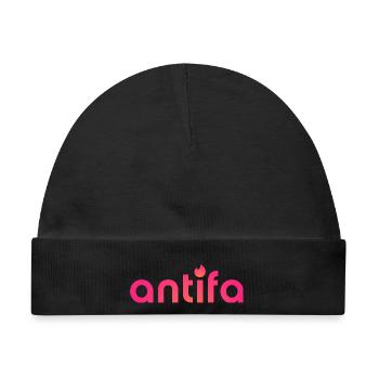 Antifa - It's a match! - Baby Premium Organic Mütze - Schwarz - Vorne