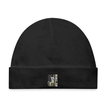 Springender Marlin mit US Flagge Hochseefischen - Baby Premium Organic Mütze - Schwarz - Vorne