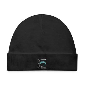 Wels angeln Waller fischen Sportfischen auf Wels - Baby Premium Organic Mütze - Schwarz - Vorne