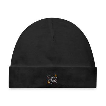 Jingle Bells - Baby Premium Organic Mütze - Schwarz - Vorne