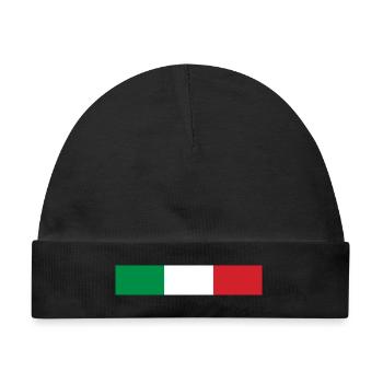 Italien-Banner - Baby Premium Organic Mütze - Schwarz - Vorne