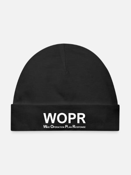 WOPR "WarGames" inspiriertes Design - Baby Premium Organic Mütze - Schwarz