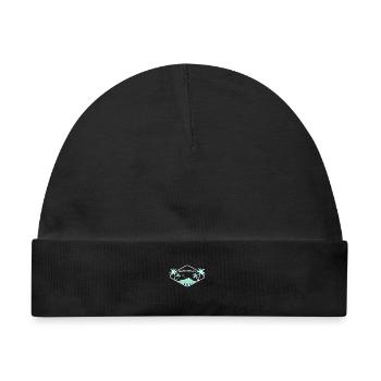 Bora Bora Inselidyll Logo - Baby Premium Organic Mütze - Schwarz - Vorne