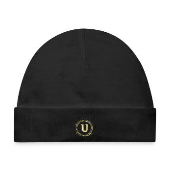U - Baby Premium Organic Mütze - Schwarz - Vorne