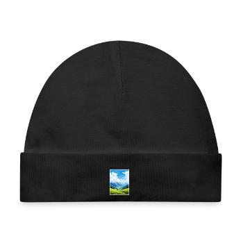 Reiseplakat des Pyrenäen-Nationalparks in Frankreich - Baby Premium Organic Mütze - Schwarz - Vorne