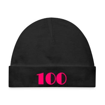 100. 100 JAHRE. 100-JÄHRIGES JUBILÄUM. 100. GEBURTSTAG - Baby Premium Organic Mütze - Schwarz - Vorne