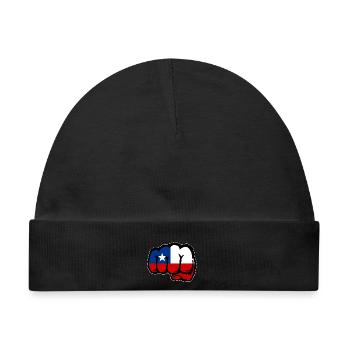 Chile Flagge Faust - Baby Premium Organic Mütze - Schwarz - Vorne