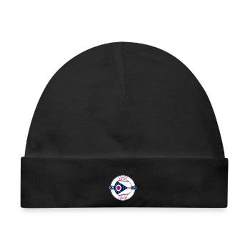 Akron Ohio Flagge USA Reise Souvenir Abzeichen - Baby Premium Organic Mütze - Schwarz - Vorne