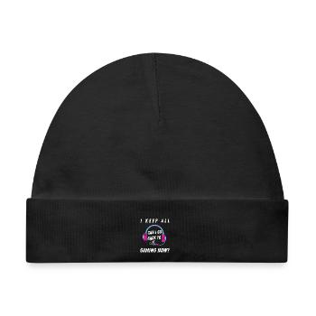 Kann ich zum Gaming-Abschlussgeschenk zurückkehren? - Baby Premium Organic Mütze - Schwarz - Vorne