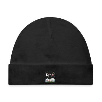 Guten Nacht - Träumen erlaubt Weihnachts- Edition - Baby Premium Organic Mütze - Schwarz - Vorne