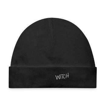 I am a witch - Baby Premium Organic Mütze - Schwarz - Vorne