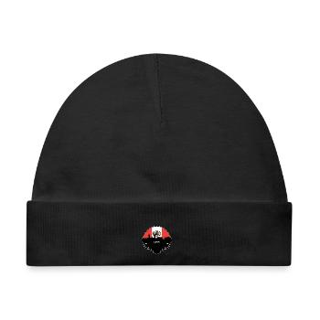 Lima Peru Flagge Skyline Silhouette Reisen - Baby Premium Organic Mütze - Schwarz - Vorne