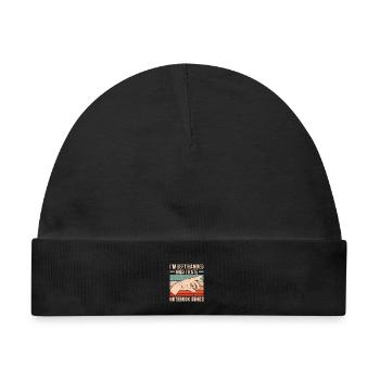Ich bin Linkshänder und ich hasse Notebook-Ringe - Baby Premium Organic Mütze - Schwarz - Vorne