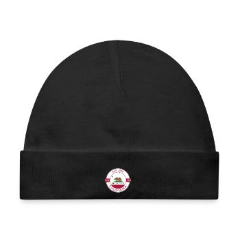San Jose Kalifornien Flagge USA Reise Souvenir Abzeichen - Baby Premium Organic Mütze - Schwarz - Vorne