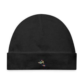 Draufgängerischer Parkour Traceur - Baby Premium Organic Mütze - Schwarz - Vorne