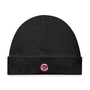 Badmintonspieler Badminton Retro - Baby Premium Organic Mütze - Schwarz - Vorne