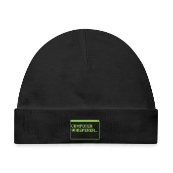 Computer Whisperer Information Technology - Baby Premium Organic Mütze - Schwarz - Vorne