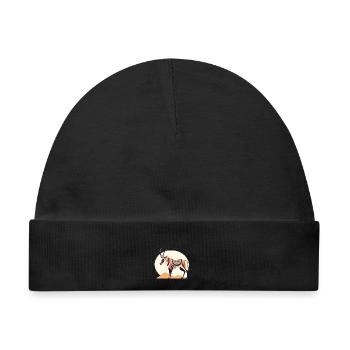 Oryx Buntes Aquarell Cartoon Kawaii Tier - Baby Premium Organic Mütze - Schwarz - Vorne