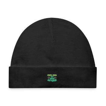 Chill Mal Niesen Lustiges Corona Pandemie - Baby Premium Organic Mütze - Schwarz - Vorne