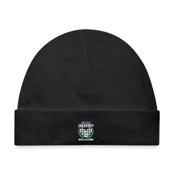 Diamantmalerei Handwerkszeug Diamantmaler - Baby Premium Organic Mütze - Schwarz - Vorne