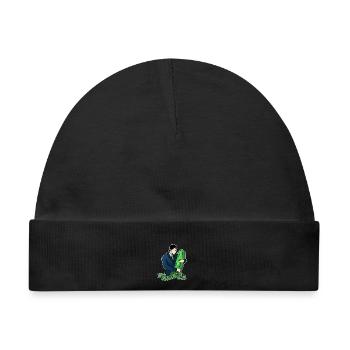 Knackiger Gurkenliebhaber Veganer - Baby Premium Organic Mütze - Schwarz - Vorne