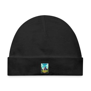 Chichen Itza Dekoration Vintage Reiseposter WPA - Baby Premium Organic Mütze - Schwarz - Vorne