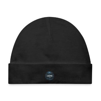 Black White Minimalist Simple Limited Edition - Baby Premium Organic Mütze - Schwarz - Vorne