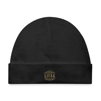 Luisa gold - Baby Premium Organic Mütze - Schwarz - Vorne