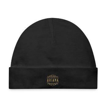 Ariana gold - Baby Premium Organic Mütze - Schwarz - Vorne