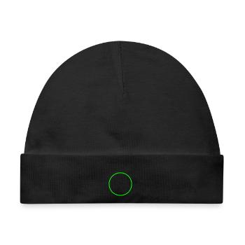Kreis Ring Form Symbol grün - Baby Premium Organic Mütze - Schwarz - Vorne