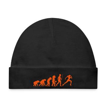 Evolution Joggerin - Baby Premium Organic Mütze - Schwarz - Vorne