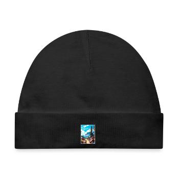 Pacific Crest Trail Kalifornien Reiseposter - Baby Premium Organic Mütze - Schwarz - Vorne