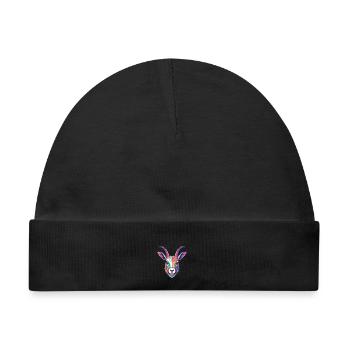 Oryx Buntes Aquarell Cartoon Kawaii Tier - Baby Premium Organic Mütze - Schwarz - Vorne