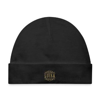 Luisa gold - Baby Premium Organic Mütze - Schwarz - Vorne