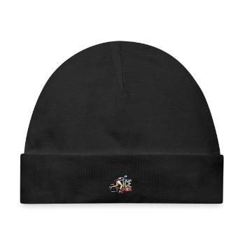 Eleganter Eiskunstlauf Wettkampf - Baby Premium Organic Mütze - Schwarz - Vorne